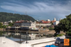 Vista desde Plaza Francia en Casco Antígüo